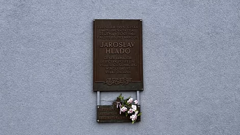 Gedenktafel für Jaroslav Hlaďa